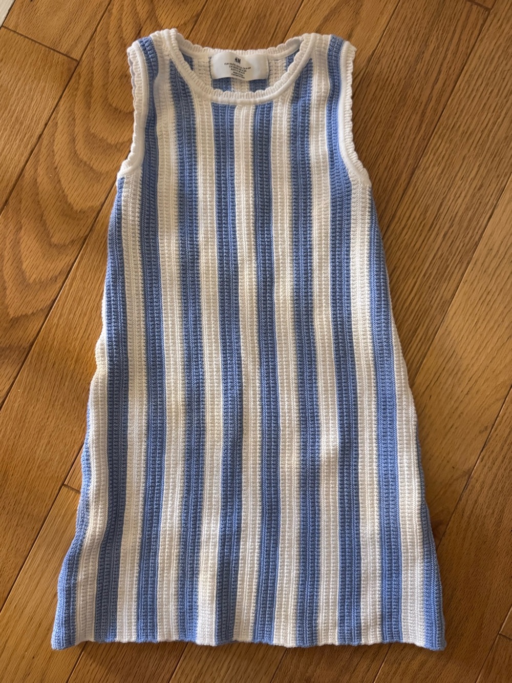 Toddler Girl- Textured Cotton Dress, H&M, 4-6Y, NWOT